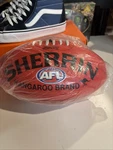 Sherrin Kangaroo Leather Football Lyrebird Afl Rugby New Bag. Fixed Price $49.00.