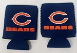 Nfl Chicago Bears Football Piece Neoprene 12 Oz. Beer Can Holder By Kolder. Fixed Price $25.00.