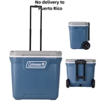 Coleman 316 Series 60QT Ice Chest Rolling Cooler With Wheels, Lakeside Blue New. Fixed Price $58.29.