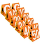 Day & Night Football Yard Markers, Full Set Of 11 By Crown Sporting Goods. Fixed Price $159.99.