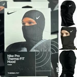 Nike Pro Hyperwarm Hood Therma Fit Unisex Black White Ski Mask Football Nib. Fixed Price $59.99.