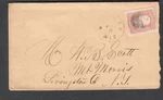 1860'S Cover Neenah Wisconsin To Mr B Scott Mount Morris Ny. Fixed Price $6.00.