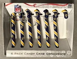 Nfl Minnesota Vikings 6 Pack Candy Cane Ornaments - Forever Collectibles Nip. Fixed Price $19.99.