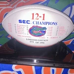 Baden Florida Gators 1996 Ncaa Champions Limited Edition Football White Brown. Fixed Price $100.00.