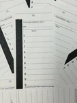 10 Line Football Sports Strip Cards. Full Size. Pool Pack Of 50. Small. Fixed Price $21.29.
