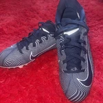 Nike Vapor Edge Team Football Cleats Mens Size 9 College Navy Blue White. Fixed Price $45.85.