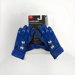 Under Armour Spotlight Ultra Glue Grip Football Gloves Blue Small Msrp $45.00. Fixed Price $16.95.