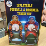 New Inflatable 5 Tall Double Sided Football & Baseball Toss Target. Fixed Price $21.59.