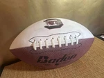 Baden Autograph Football With 3 White Panels Official Size & Weight Collectible. Fixed Price $22.97.