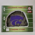 Kansas State Wildcat's Standing Stone By Collegiate Yard Line Decoration. Fixed Price $12.50.