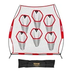 Vevor 8X8 Ft Football Trainer Throwing Net Portable Practice Improve Qb Red. Fixed Price $54.59.