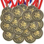 21 Pcs Flag Football Medals 2'' Award With Neck Ribbons Cheer.... Fixed Price $38.49.