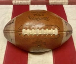 Vintage 1960S Macgregor Leather Nfl Official Football F704 Bill Hurley Display. Fixed Price $69.00.