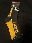 Green Bay Packers Adult Socks Fbf 4-STRIPE 1 Pair- Large Nfl Unisex New Big Sale. Fixed Price $12.22.