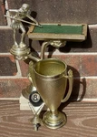 Vintage Champion Womens Pool Player Trophy / Cake Topper. Fixed Price $21.50.