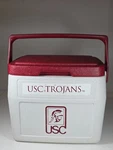 Vintage Usc Trojans Coleman Cooler 1992 Red White Small Ice Chest. Fixed Price $49.95.