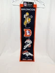 Nfl Heritage Banner Denver Broncos 8 Wool Pennant X 32 - Winning Streak. Fixed Price $29.99.