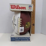Wilson Nfl Autograph Football The Duke Official Size White Panel Box Oemstains. Fixed Price $34.29.