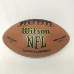 Wilson Nfl Ultimate Composite Official Size Football Leathersoft WTF1845. Fixed Price $13.79.
