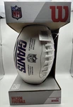Wilson Nfl Silver Series Ny Giants Team Autograph Football Nib. Fixed Price $44.99.