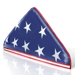 Vinyl Memorial Display - American Veteran Usa Folded Flags Plastic Bags. Fixed Price $8.95.