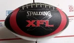 Xfl Spalding Football Red And Black Silver Good Shape. Fixed Price $19.00.