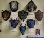 Dragon Trophies 3DP Printed Hand Painted Fantasy Head Wall Decor Game Room. Fixed Price $39.99.