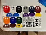 Under Armour Football Helmet Visor Eye Shield Decals Stickers / Tabs Colors. Fixed Price $14.99.
