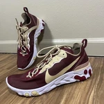 Florida State Seminoles Shoes Mens 9 Red Ncaa Football Nike React Element 55. Fixed Price $45.83.