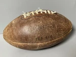 Rare- Vtg Tag Collegiate Junior Leather Football Tfb 410 Display Restore. Fixed Price $34.95.