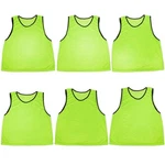 Crown Sporting Goods Pack Of 6 Adult Size Sports Scrimmage Pinnies With Mesh .... Fixed Price $23.84.