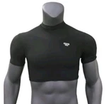 Adams Adult Xl Football 1/2 Black Cutoff T-shirt Tee SW-117. Fixed Price $12.99.