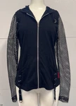 Euc Vintage 2008 Tripp Nyc Black Hoodie Mesh Fishnet Long Sleeve Top Xl. Fixed Price $119.99.