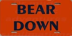 Bear Down Chicago Football Metal License Plate. Fixed Price $11.39.