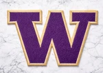 Washington Huskies Ncaa Embroidered Iron Patch 3.25"X2.25" Free Shipping. Fixed Price $5.49.