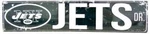 New York Jets Street Metal 24 X 5.5" Distressed Look Road Drive Sign Nfl. Fixed Price $19.97.