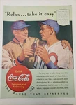 Vintage 1940 Coca Cola Coke Print Ads Ephemera Art Decor. Fixed Price $17.99.