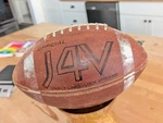Vintage Spalding J-4V Leather Football Official Size J4V Holds Air. Fixed Price $35.99.