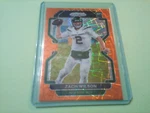 2021 Panini Prizm Football Orange Laser Prize Parallel Rookie Zach Wilson Jets. Fixed Price $100.00.