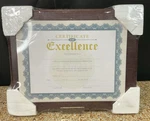 Victory Light Wood 8.5X11 Certificate Award Diploma Frame Plaque/ Mahogany. Fixed Price $20.00.