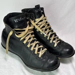 Vintage 1950 Wilson Black Leather Football Cleats High Top Screw-in Studs 5.5. Fixed Price $60.00.