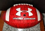 Under Armour Composite Football. Official Junior Size. Red. UA638D.. Fixed Price $20.00.