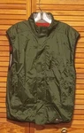 B.u.m. Equipment Men's Green Zip Vest Lined Stand-up Collar Athletic Size. Fixed Price $14.00.