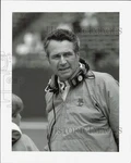 1985 Press Photo Boston's Head Football Coach Jack Bicknell At Game Vs. Rutgers. Fixed Price $24.99.