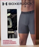 Under Armour Men's Performance Tech Boxer Briefs Blue Black Gray 3 Pack Size. Fixed Price $26.80.