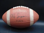 Vintage Wilson Football F1420 Oj Simpson Signature Stamp Genuine Cowhide. Fixed Price $40.00.