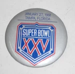 Super Bowl Xxv 1991 Tampa Fl Button Pinback Vintage Ny Giants Vs Bills 25. Fixed Price $5.99.