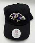 Baltimore Ravens-nfl Team Headwear Black Adjustable Osfm Hat/cap-nwt. Fixed Price $5.00.