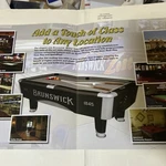 Nos Original Brunswick Metro Coin Pool Table Valley Billiards Arcade Game Flyer. Fixed Price $12.89.
