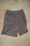 Mens Athletic Shorts Ash Gray Mesh Net Orange Piping Zone Pro Pocket 2XL 44-46. Fixed Price $18.00.